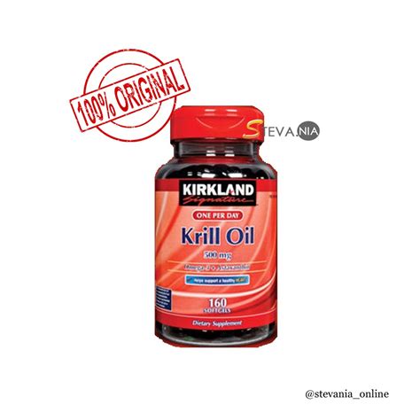 Jual Kirkland Signature Krill Oil Mg Softgels Original Shopee