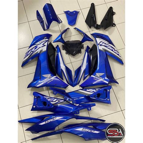 HONDA RSX RS X 150 RSX150 COVERSET DOCTOR WINNER X BLUE 018 COLOR SIAP