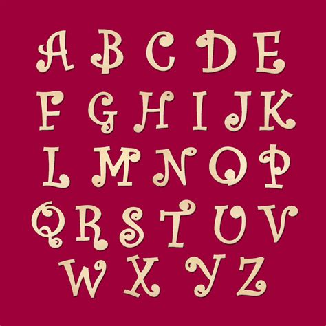 Curly Alphabet Fonts