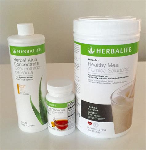 Herbalife Aloe Tea Shake Kit Formula 1 Aloe Concentrate Mango Herbal Tea