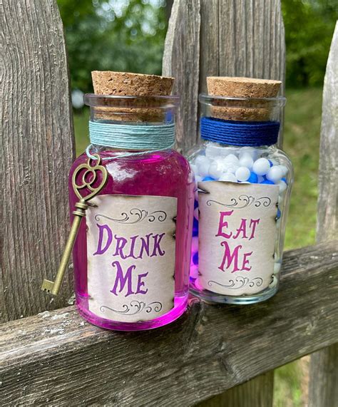 Eat Me Drink Me Potion Alice In Wonderland Gift Shrinking Etsy