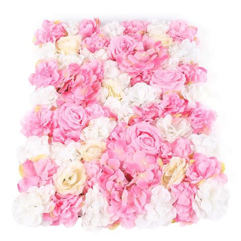 12X Artificial Rose Flower Wall Panel Background 60x40cm Bouquet