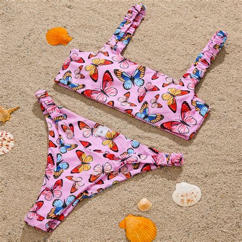 New Sexy Butterfly Print Bikini Swimsuit Swi Fondmart