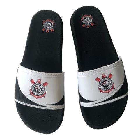 Chinelo Masculino Slide Confort Corinthians Timão Lançamento Shopee