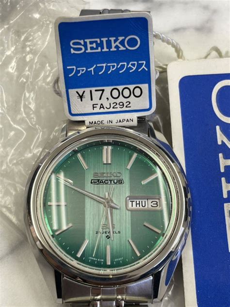 【未使用】27 未使用・デットストック・稼動品・seiko セイコー ファイブ アクタス 25石 6106 7740 Ss 自動巻き 腕時計