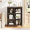 Amazon Fatorri Cube Storage Organizer Shelf Rustic Wood And