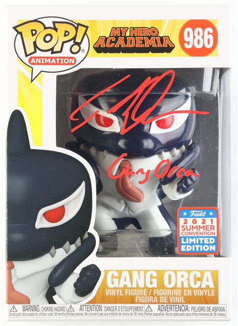 Tyler Walker Signed My Hero Academia 986 Gang Orca Funko Pop Vinyl