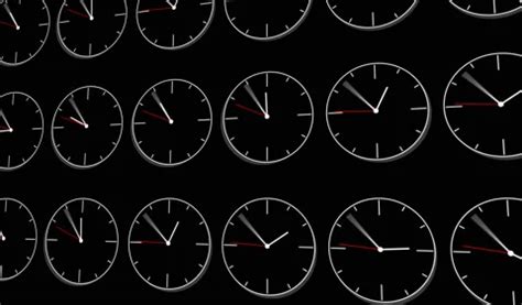 Wall Clocks in different time zones with... | Stock Video | Pond5