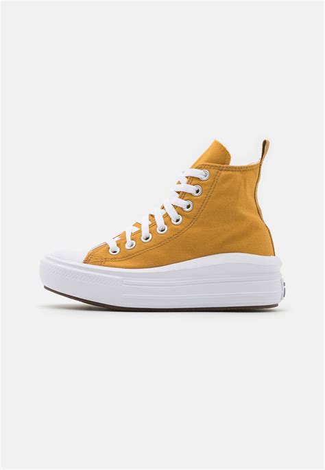 Converse Chuck Taylor All Star Move Unisex Sneaker High Burnt Honey White Grau Zalando De