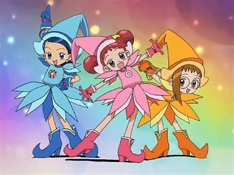 Image Ojamajo Doremi Group Transformation Pose Magical Girl