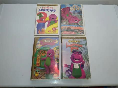 Lot Of Four Vintage Barney Vhs Tapes Picclick Ca