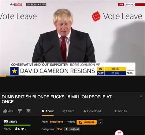 Boris Johnson Makes Pornhub Debut Amid Brexit Result Huffpost Uk News