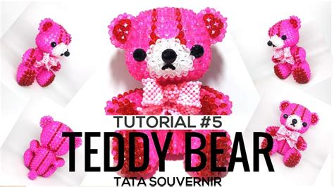 How To Beads Teddy Bear Part 5 Remake Diy Teddy Bear Tutorial Teddy Bear From Beads Kerajinan