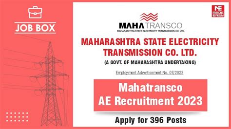 Mahatransco AE Recruitment 2023 Apply For 396 Posts