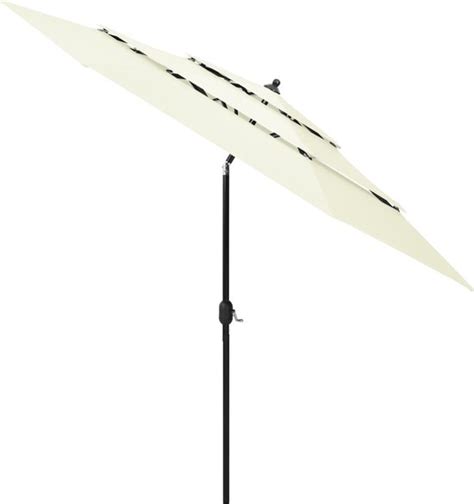 Modernlife Parasol Laags Met Aluminium Paal M Zandkleurig Bol