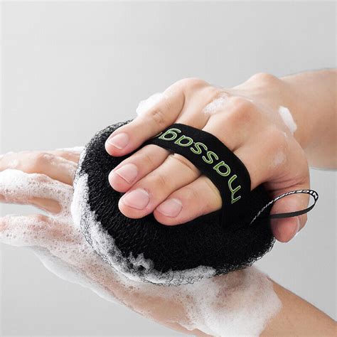 Shower Ball Sponge Bath Loofahs Mesh Pouf Massage Body Exfoliate With