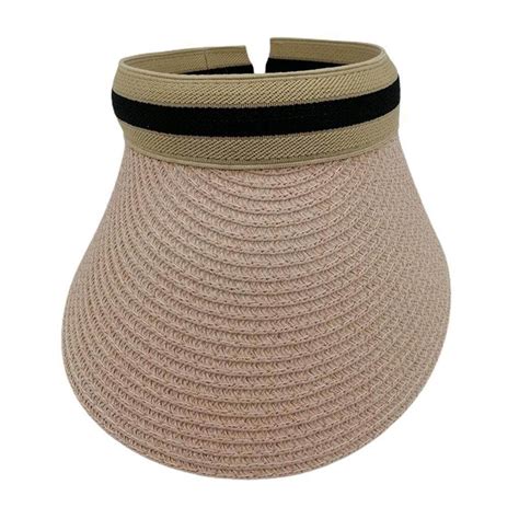 Tureclos Womens Sun Visor Hat Wide Brim Straw Hat With Detachable