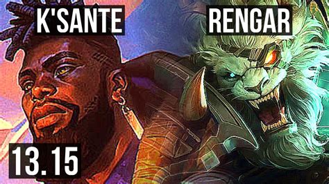 K Sante Vs Rengar Top Games Godlike Kr Grandmaster