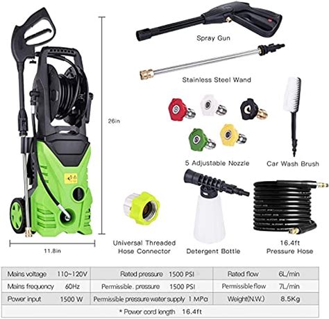 Homdox Electric Pressure Washer Psi Pressure Power Washer W