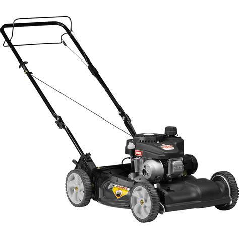 Yard Machines Self Propelled Push Lawn Mower — 140cc Troy Bilt Ohv Engine 21in Deck Model