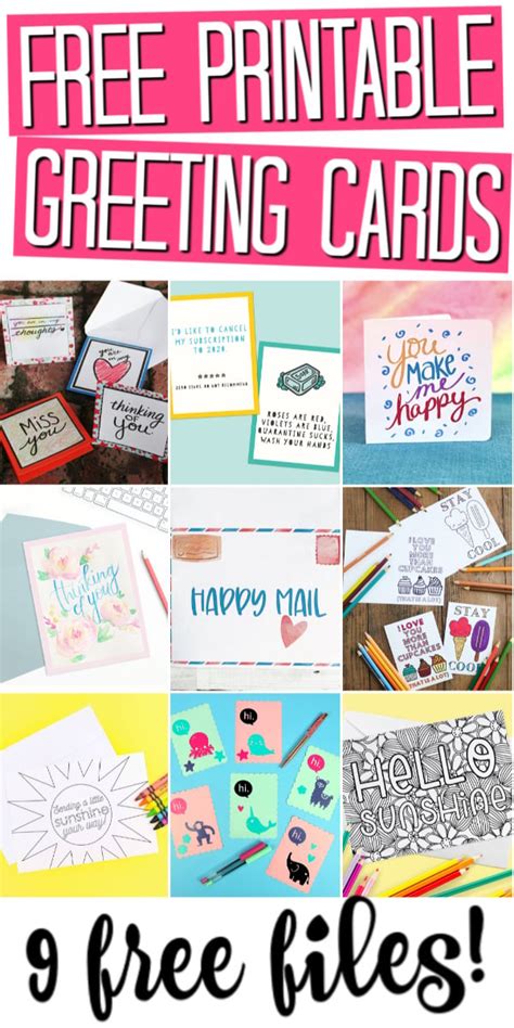 Free Printable Greeting Cards (9 Designs!) - Angie Holden The Country ...