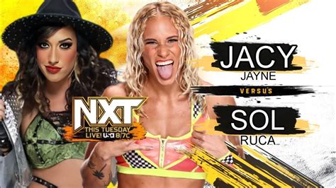 NXT JACY JAYNE VS SOL RUCA YouTube