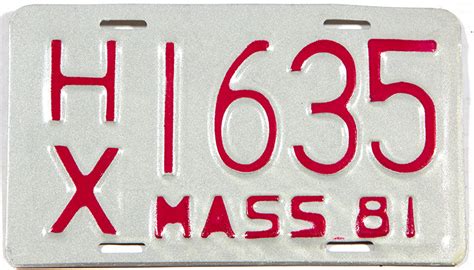 1981 Massachusetts Motorcycle License Plate Brandywine General Store