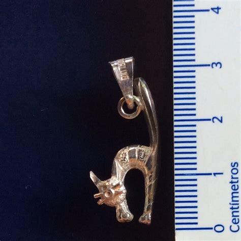 Dije De Gato Mascota En Plata Fina Sterling Silver En