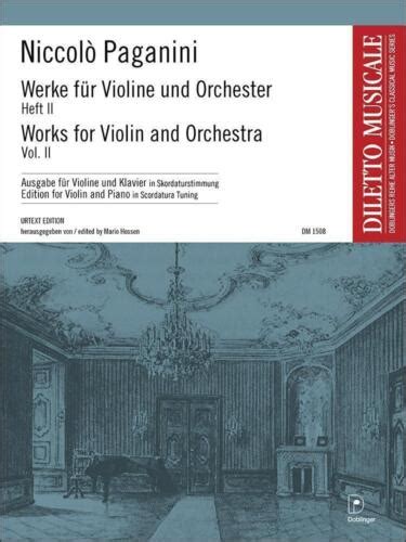 Niccolò Paganini u a Werke für Violine und Orchester Violine u