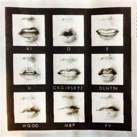 Lip reading diagram | Film photography, Photo wall, Black and white