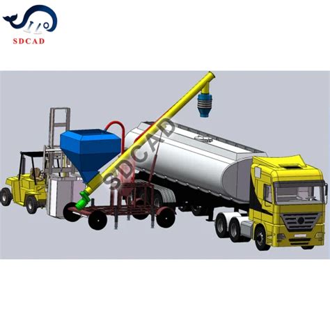 Sdcad Customized Bulk Filling Machine Big Bag Silo Feeding Fly Ash