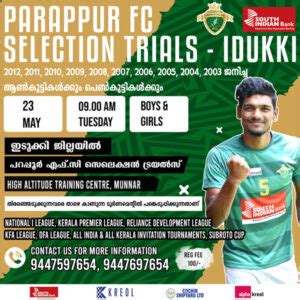 Parappur Fc Selection Trials Idukki Kerala Spotik Sports