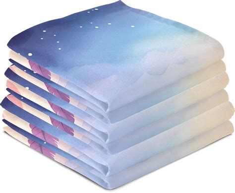 Dreamtimes Galaxy Sky Feather Kitchen Towel Dish Towels Quick Drying