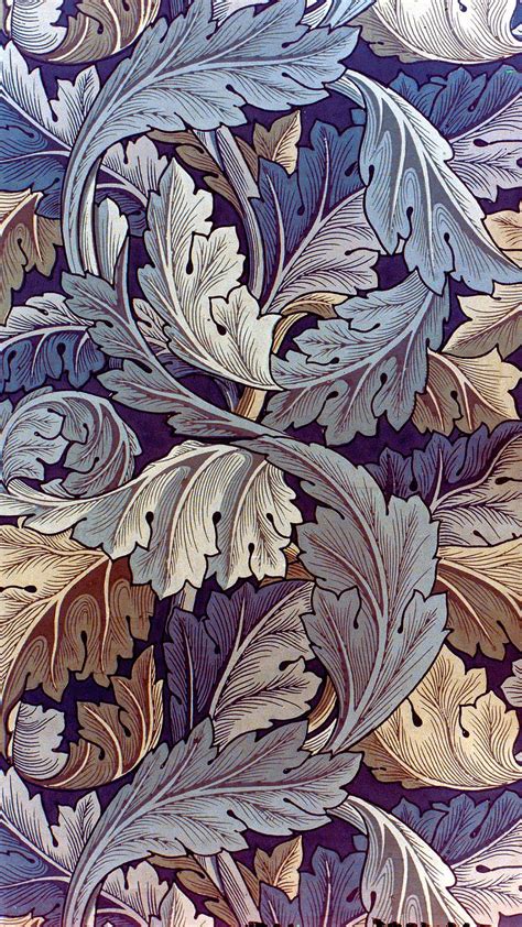 William Morris Leaves Design Hd Phone Wallpaper Pxfuel