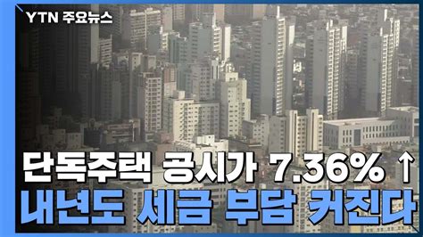 내년 단독주택 공시가 736↑세금 부담 더 커진다 Ytn 동영상 Dailymotion