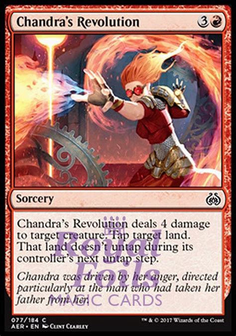 4x Foil Chandras Revolution Aer Mtg Aether Revolt Common Mint Red