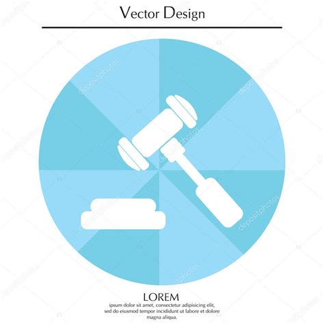 Veiling Hamer Pictogram Vectorafbeelding Door © Ppvector ⬇ Vectorstock