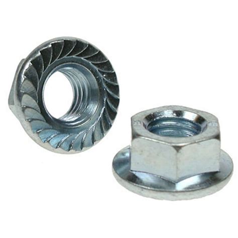 M12 Serrated Flange Nuts Zinc Plated