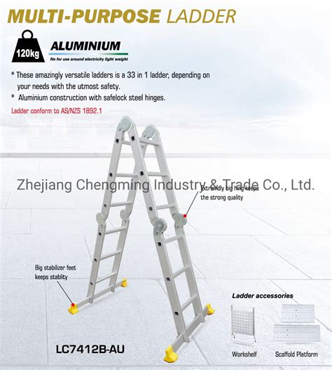 As Nzs Certified Aluminium Multi Purpose Ladder Aluminium Ladder