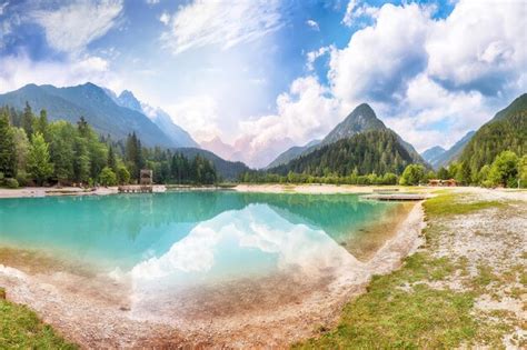 Premium Photo Incredible Landscape On Jasna Lake With Beautiful