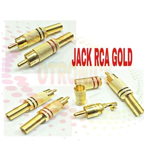 Jack Rca Gold Jack Audio Pasang Lazada Indonesia