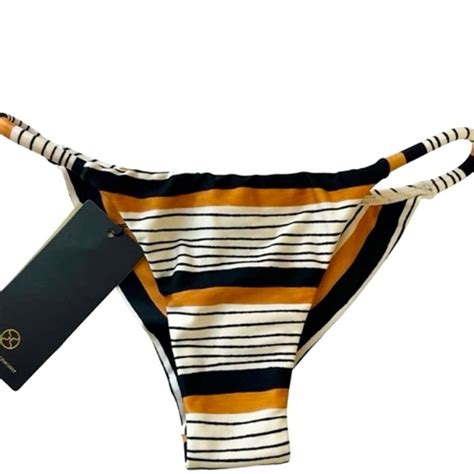 Vix Swim Vix Cheeky Ava Striped Bikini Bottoms Nwt Size X Small Poshmark