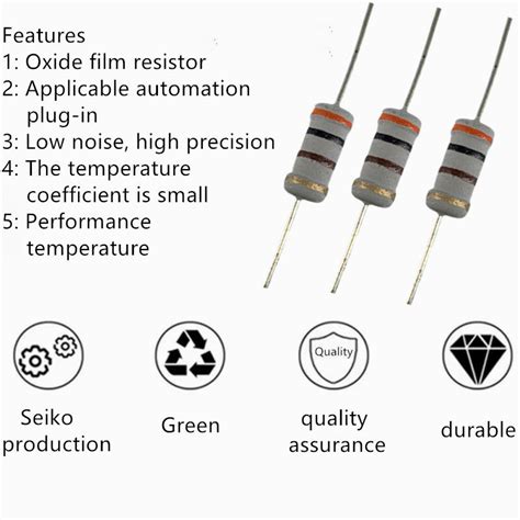 Unidades Lotes Resistores De Filme Carbono Conjunto Kit Sortido W