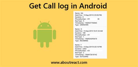 How To Access Call Logs Of Android Devices From React Native App