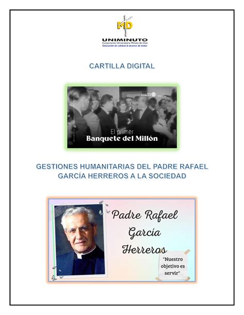 Cartilla Digital Gestiones Humanitarias Del Padre Rafael Catedra