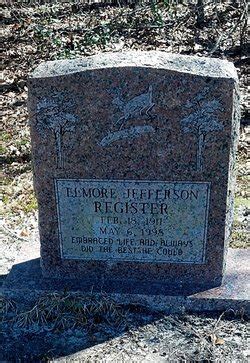 Elmore Jefferson Register 1911 1998 Mémorial Find a Grave