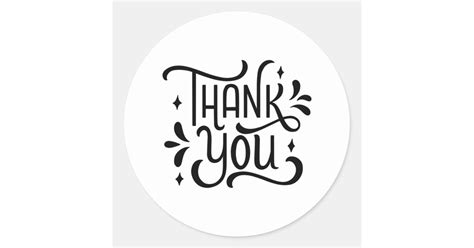 Thank You Stickers Zazzle