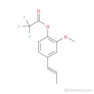 Trifluoroacetyl-isoeugenol Structure - C12H11F3O3 - Over 100 million ...