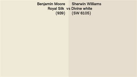 Benjamin Moore Royal Silk 939 Vs Sherwin Williams Divine White Sw