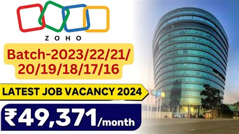 Zoho Recruitment Latest Job Vacancy Job Vacancy